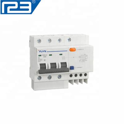 China With Electronic Protection Function YUYE YEB1L-63/3PC MCB/MCCB DC/AC Mini Residual Current Electric Circuit Breakers for sale