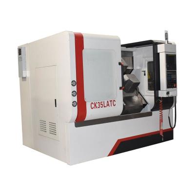 China cnc milling machine cheap price swiss type cnc lathe y axis mechanical machinery CK35LATC with auto tool changer for sale