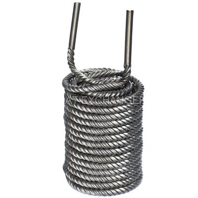 China TA1 Grade Titanium Cooling Coil 9.52mm 12.7mm 16mm 19mm  For Heat Transfer for sale