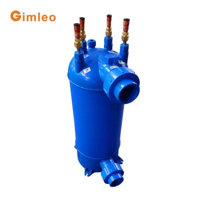 China Tubo de intercambiador de calor de titanio de 39KW 82.5KG Condensador de piscina MHTA-12 en venta