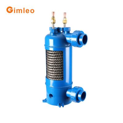 China Intercambiador de calor de titanio resistente a la corrosión 10.5KW con tubo sin costuras de titanio puro en venta