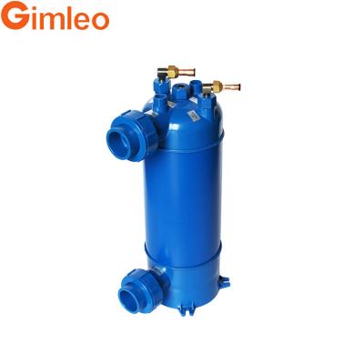 China Exchanger de calor de tubo de titanio Evaporador de titanio ETA3 Chiller Evaporator Coil R32 Fuego de tubo de gas refrigerante en venta