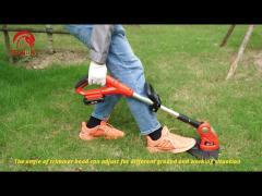 Battery Adjustable Pipe and Cutting Angle 21V Cordless Grass Cutter Machine