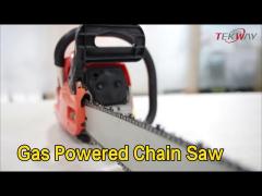 Wood Gas Powered Chain Saw 62cc 2 Stroke Big Size Recoil / Hand Start