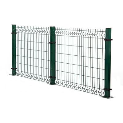 China Easily Assembled Curved Fencing 3D Barrier Green Garden Wire Mesh Fence for sale