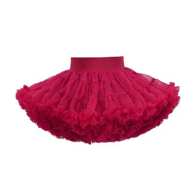 China Breathable Christmas Red Princess Skirt Children's Clothing Girls' Short Skirt for sale