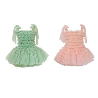 China Girls' Children's Tutu Dress Princess Style Bow Tie Washable New Little Elf Cute Fluffy Mesh Dress for sale