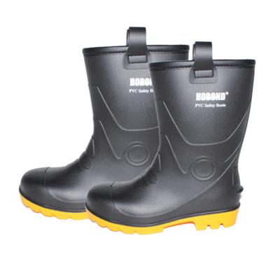 China 190283 WINTER BOOTS USD DAMPER IMPA RUBBER WITH STEEL TOE, LONG SIZE PVC WINTER BOOTS for sale