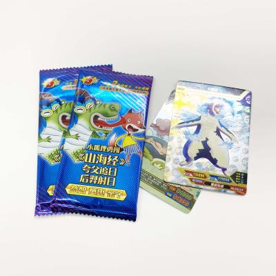 China Entertaiment Game Cards NEWCOMER HOLOGRAM laser CHILD CUSTOM TOY PLAYING BLING GAME TRADING CARDS for sale