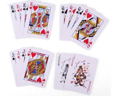 China Factory Wholesale High Quality Custom Cardboard Card Printing Poker Waterproof for sale