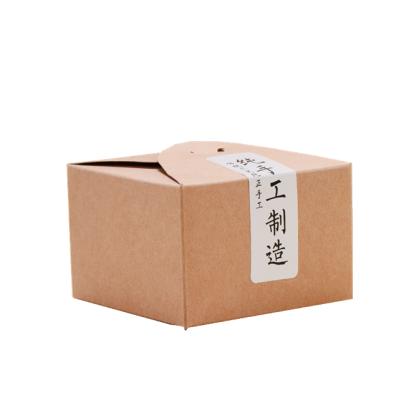 China Mini Recyclable Promotional Recyclable Custom Kraft Paper Cake Cookie Boxes With Sticker for sale