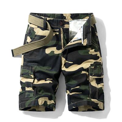 China Anti-Wrinkle Relaxed Summer Mens Shorts Pants Camouflage Camouflage 100%cotton Outdoor Cargo Shorts for sale