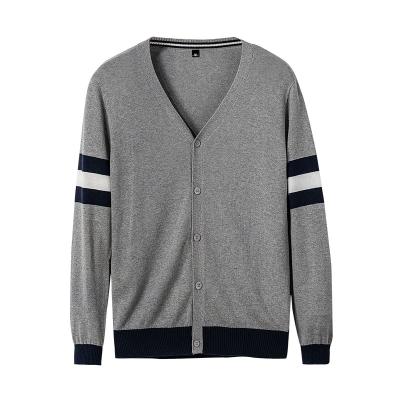 China 2020 Simple Stylish Slim Anti-wrinkle RTS Cardigan Sweater Cotton Pullover V-Neck For Men's Winter Autumn for sale