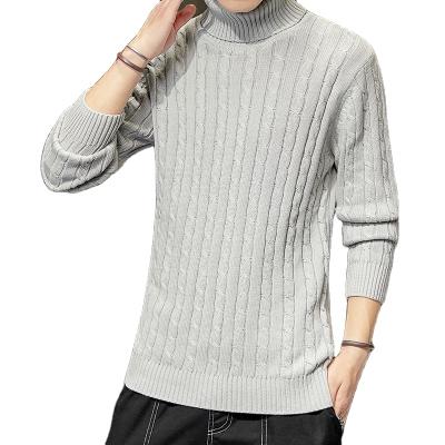 China 2020 Hot Selling Anti-Wrinkle Mens Turtle Neck Fleece Sweaters Neck Sweater Top For Men Cotton for sale