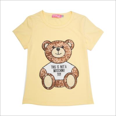 China Factory Wholesale QUICK DRY Short Sleeve Shirt Round Neck T-shirt Girls Summer Children Clothing for sale