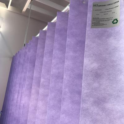 China New Design Fire Retardant Polypropylene Privacy Hospital Bed Screen Curtain for sale