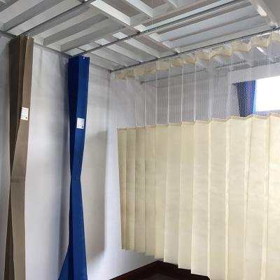 China Disposable White Fire Retardant Healthcare Eyelet Hospital Curtain In Emergency Room for sale