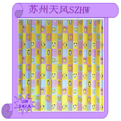 China Anti-MRSA Pediatric Patterned Printing Children's Hospital Compartment Curtain for sale