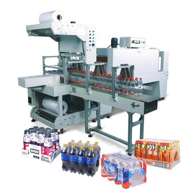 China Automatic Food Bottle Shrink Wrap Machine Heat Tunnel Sealer Packing Auto Shrink Wrapping Packaging Machine for sale