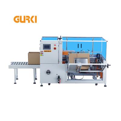 China Food Corrugated Cardboard Erecting Machine Ce Certified Box Carton Case Erector Bottom Sealer for sale