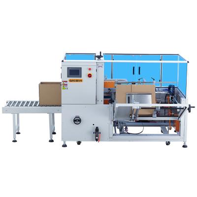 China Former Food Carton Box Machine Semi-automatic Price Strip Sealing Carton Box Erector for sale