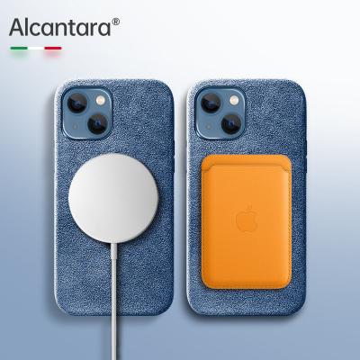 China Fanshion Simple Magnet Custom Phone Case For iPhone13/13Pro/13Pro Max Used For Alcantara Case For Magsafe Phone Case for sale