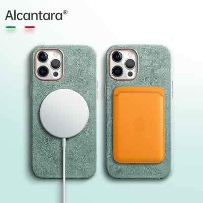 China Luxury Gorgeous Custom Phone Case For iPhone12/13 Max Pro, For Alcantara Magsafe Case for sale