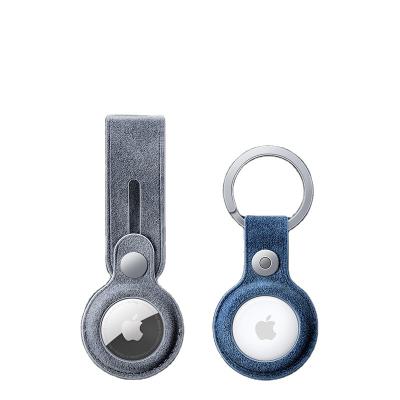 China Single Fanshion For Apple Airtags Cover Device For Alcantara Case Locator Anti-lost Device Key Chain Protect Sleeve AirTag Case for sale