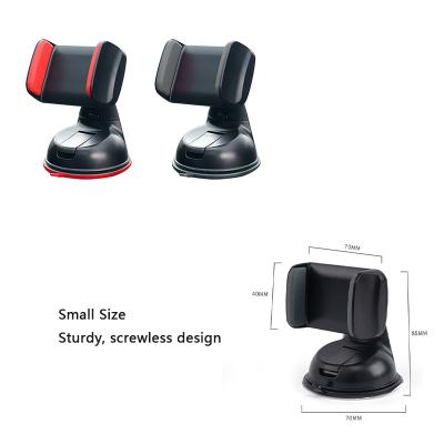 China Factory wholesale universal ABS+environmental protection plastic+silicone car phone holder cell phone holder 360 degree rotatable adjustment for sale