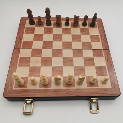 China Entertainment Custom Board Game Set Wooden Folding Board Chess Pieces Game Sets for sale