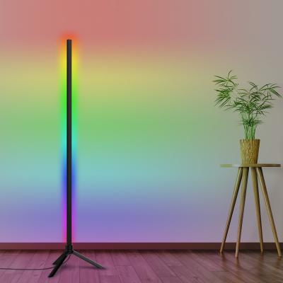 China Nordic Modern Minimalist Popular Design Corner Rgbw Moonlight Floor Lamp Led Home Sensor Light for sale