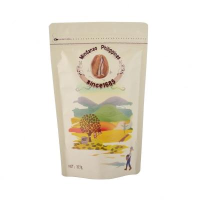 China Custom Customized Printed Moisture Proof Zipper Stand Up Cookie Coffee Bag Plastic Valve for sale