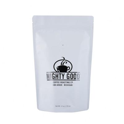 China Moisture Proof Engraving Printing Matte Black Custom Packaging Clear Stand Up Cookies 12 oz Coffee Bag for sale