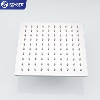 China Modern Luxury ROVATE Factory Outlet 304 Plating Rain Shower System Stainless Steel Material Shower Head Chrome for sale