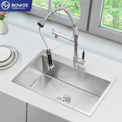 China Luxury Faucet 28x18 Inch High Quality Free Under Counter Apron Front Sink , Modern Commercial Cheap Stainless Steel Kitchen Single Sink for sale