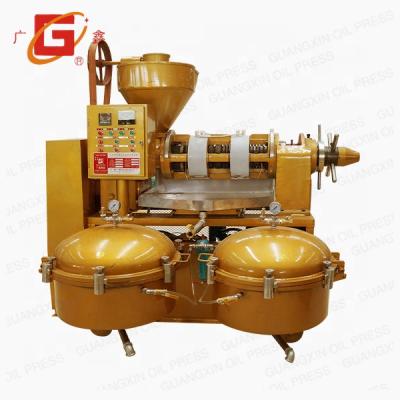 China Screw Oil Expeller Guangxin Factory YZLXQ120 Combined Sunflower Oil Press Machine 6.5Tons Per Day for sale