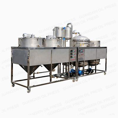 China 3TONS Decoloring Plant Oil Refinery Purification / egumming /GLY500 GUANGXIN Oil Refinery for sale