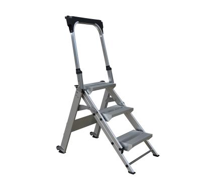 China Folding Ladders Family Use Aluminum Folding 2 Steps Ladders Household With Handle for sale