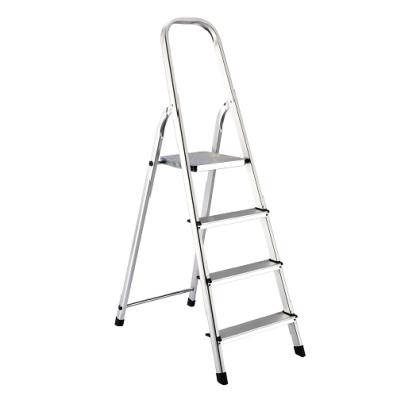 China GS/TUV certification contemporary non-slip design customizable packaging and logo lightweight durable aluminum 4 step folding ladder for sale