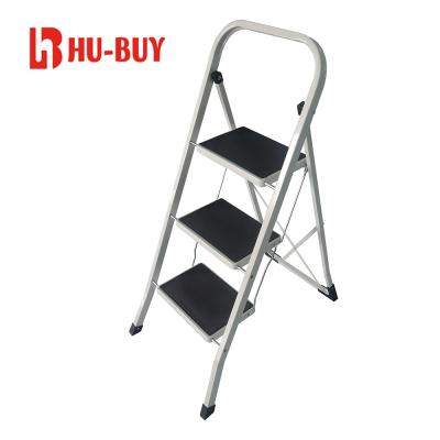 China Folding Steel Ladder Stool 3Step Small Folding Bar Metal Portable Modern Outdoor Modern Kitchen Ladder For Adults for sale