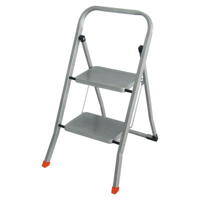 China Portable Folding Ladders Square Tube 2 Steps Metal Step Ladder Stool GS for sale