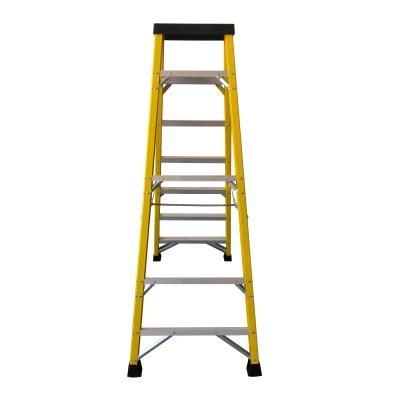 China Industrial Insulated Folding Ladders 6 Step Fiberglass Step Ladder FRP Ladder for sale