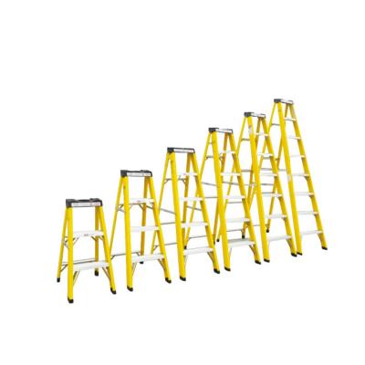 China Cheap Folding Ladders Insulation Ladder Good Quality Fiberglass 5 Step Ladder for sale