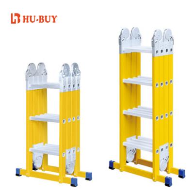 China Folding Ladders 4th Sep x3 FRP Folding Step Ladders Super Fiberglass Step Ladder for sale