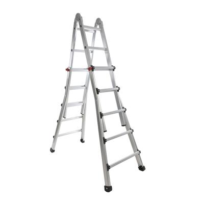 China Warehouse Safety Multi Purpose Folding Ladders 4X5 Aluminum Lader Step Ladder for sale