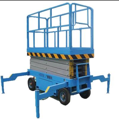 China Hotels Self-Propelled Shear Forklift Small Platform Electrohydraulic Lifting High Altitude Operation Upright Forklift for sale