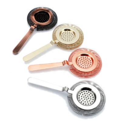 China Sustainable Metal Stainless Steel Wine Strainer Bar Strainer For Sale for sale