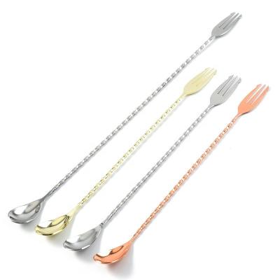 China Disposable Metal Bar Spoons With Fork Wholesaler Manufacturer for sale