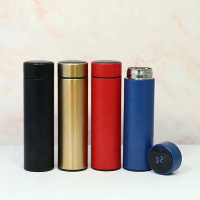 China Temperature Display New Design Smart Thermos with LED Screen Temperature Display Show on 304 Stainless Steel Vacuum Thermos Flask Tumbler for sale