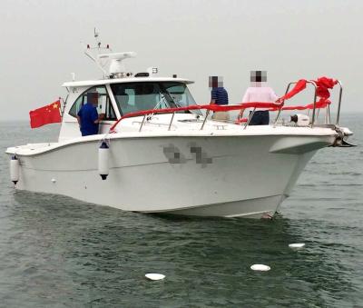 China Fiberglass 38ft professional luxury fiberglass sport yacht for offshore offshore fishing for sale